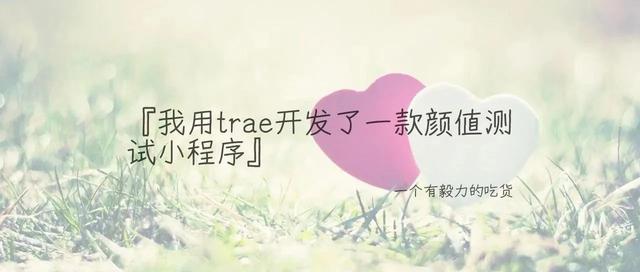 我用trae开发了一款颜值测试小程序