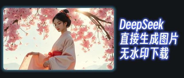 让DeepSeek直接生成图片,只需要一句提示词,还能无水印下载!
